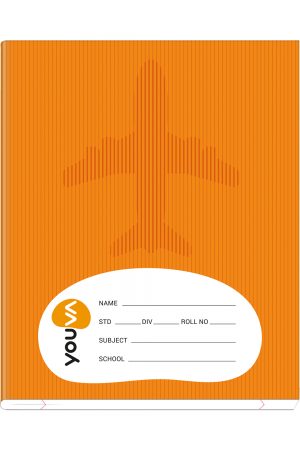 Navneet Youva Full Bound Brown Note Book 15.5x18.8 cm Red & Blue (No Gap) 172 Pages