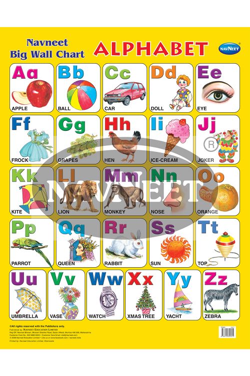 NAVNEET BIG WALL CHART -ALPHABET - Navneet Education Limited