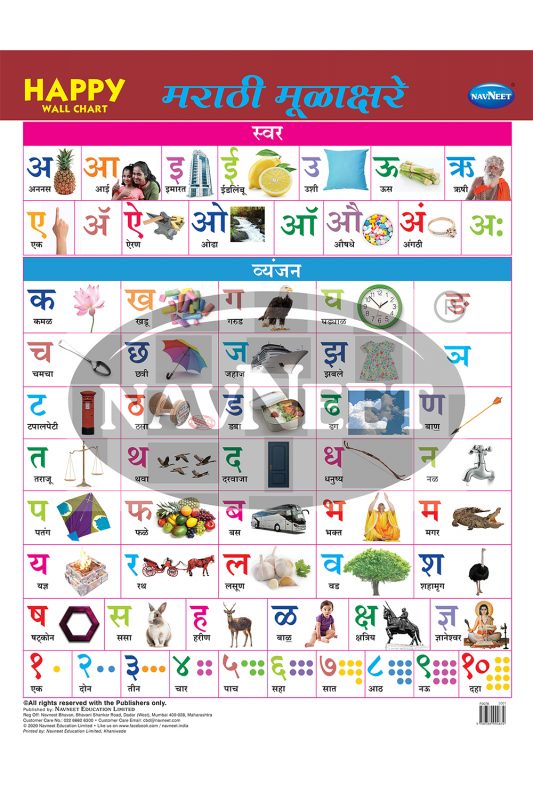 HAPPY WALL CHART - MARATHI MULAKSHARE - Navneet Education Limited