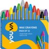 Navneet Youva Wax Crayons Small (Pk of 12)