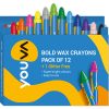 Navneet Youva Bold Wax Crayons (Pk of 12)