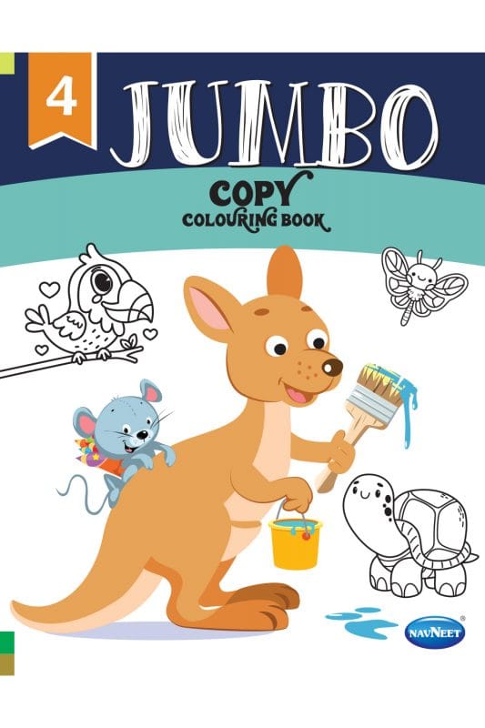 Jumbo Copy Colouring Book 4 - Navneet Education Limited