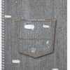 Navneet Youva Wiro Bound Long Book - Denim 21x29.7 cm Single Line 172 Pages