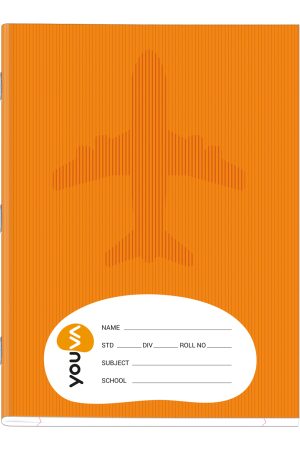 Navneet Youva | Brown Soft Bound Notebook | Jumbo Size 18 cm x 24 cm | Small Square | 72 Pages