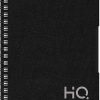 Navneet HQ | Single Subject Book Black | (A6) 10.5 cm x 14.8 cm | Wiro Bound | Single Line | 160 Pages