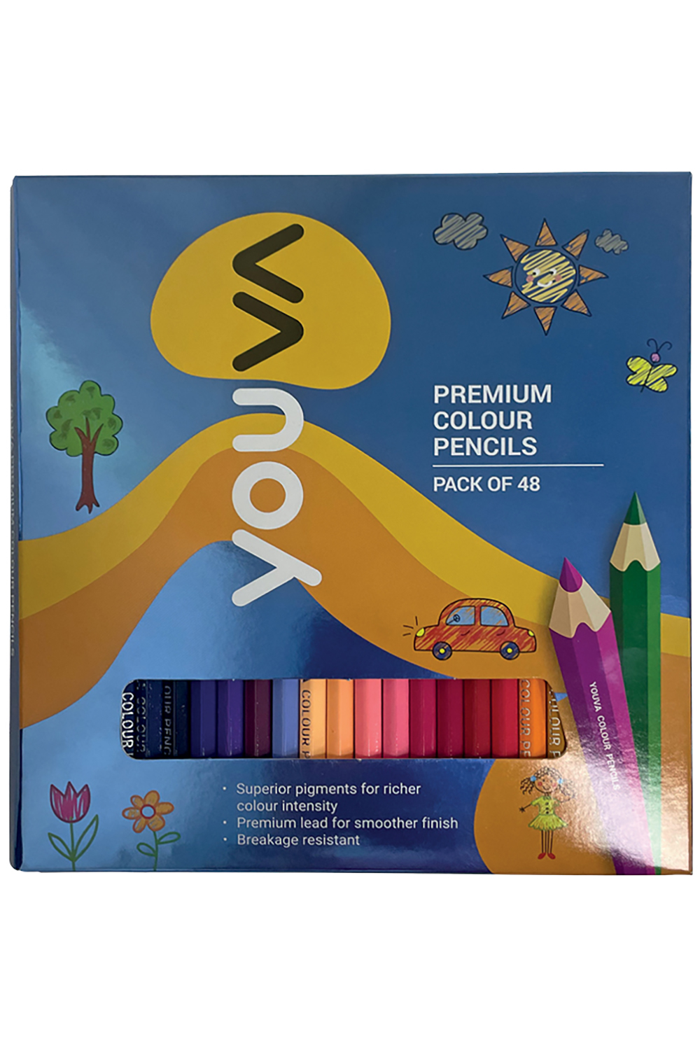 Navneet Youva | Premium Colour Pencil | Pack of 48