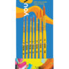 Navneet Youva | Synthetic Round Brushes | Set of 7 | Pack contains - Brush No. 0, 2, 4, 6, 8, 10 & 12