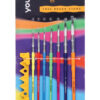 Navneet Youva | Grip Right Round Brushes |Set of 7 | Pack contains - Brush No. 0, 2, 4, 6, 8, 10 & 12