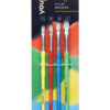 Navneet Youva | Grip Right Flat Brushes |Set of 4 | Pack contains - Brush No. 1, 2, 4 & 6