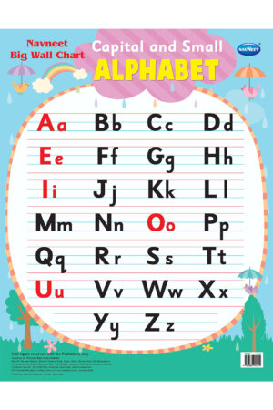 Navneet Big Wall Chart - Capital and Small Alphabet