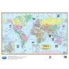 Happy Wall Chart - World Map (Political) & The World Of Flags