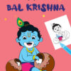 Colouring My Divine Buddies Bal Krishna