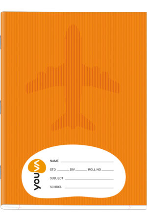 Navneet Youva | Brown Soft Bound Notebook | Jumbo Size 18 cm x 24 cm | Double Line | 172 Pages