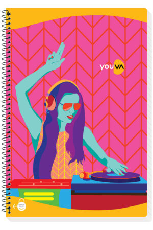 Navneet Youva | Spiral Long Book Trendy | A4 Size 21 cm x 29.7 cm | Single Line | 172 Pages