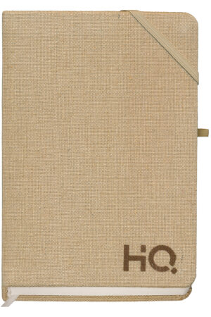 Navneet HQ | Case Bound Notebook Jute | Case Bound | Single Line | (A5) 14.8 cm x 21 cm | 192 Pages