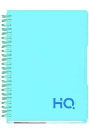 Navneet HQ |Single Subject Book Marine Blue | Wiro Bound |Single Line| (A5) 14.8 cm x 21 cm| 160 pages