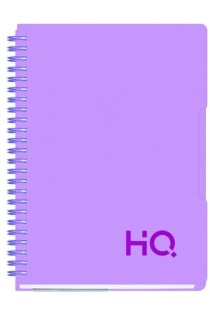 Navneet HQ |Single Subject Book Venomous Lilac | Wiro Bound |Single Line| (A5) 14.8 cm x 21 cm| 160 pages