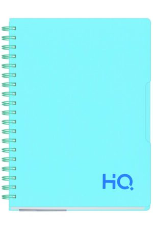 Navneet HQ | Single Subject Book Marine Blue | Wiro Bound | Single Line | (B5) 17.6 cm x 25 cm | 160 Pages