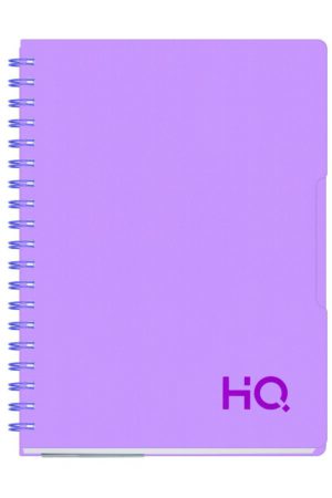 Navneet HQ | Single Subject Book Venomous Lilac | Wiro Bound | Single Line | (B5) 17.6 cm x 25 cm | 160 Pages