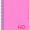 Navneet HQ | Five Subject Book Coral Pink | Wiro Bound | Single Line | (A5) 14.8 cm x 21 cm | 300 Pages