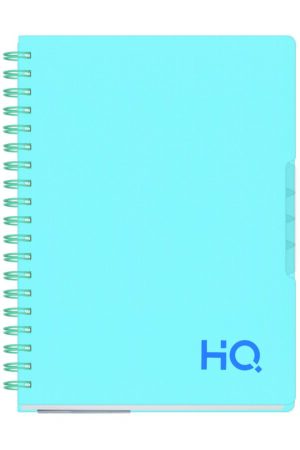 Navneet HQ | Five Subject Book Marine Blue | Wiro Bound | Single Line | (B5) 17.6 cm x 25 cm | 300 Pages