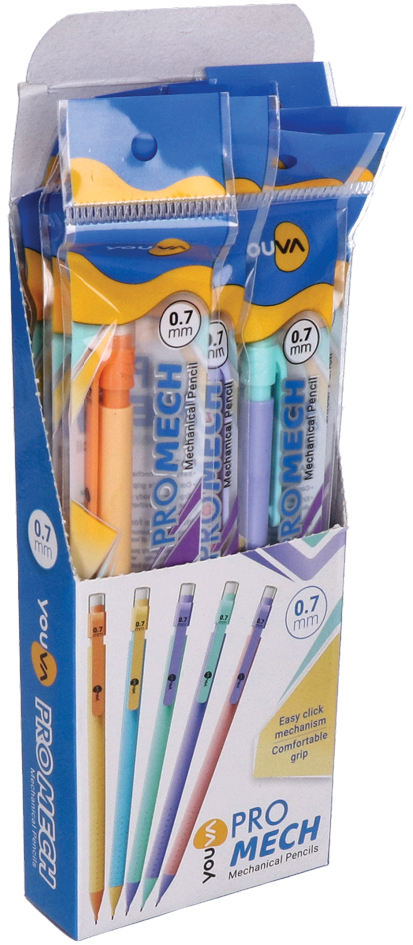 Navneet Youva | PRO MECH | Mechanical Pencils 0.7mm | Pack of 10