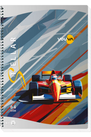 Navneet Youva Stellar | Spiral Long Notebook | A4 Size 21 cm x 29.7 cm |  Unruled | 172 Pages