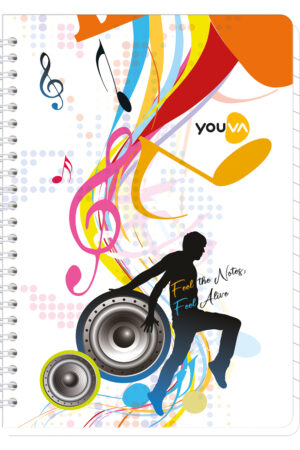 Navneet Youva |  Wiro Bound Notebook Expression| (A5) 14.8 x 21 cm | Single Line | 192 Pages