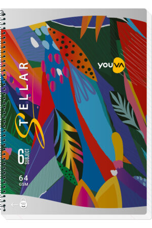 Navneet Youva Stellar | 6 Subject Long Notebook|A4 Size 21 cm x 29.7 cm|Single Line| 396 Pages