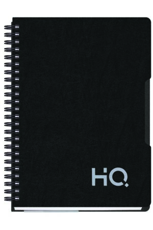 Navneet HQ | Single Subject Book Black | Wiro Bound | Unruled | (A5) 14.8 cm x 21 cm | 160 Pages