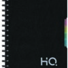 Navneet HQ | Five Subject Book Black | Wiro Bound | Unruled | (A5) 14.8 cm x 21 cm | 300 Pages