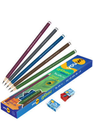 Navneet Youva |  Suvichaar (Hindi) Pencils | Writing Pencil | Pack of 10
