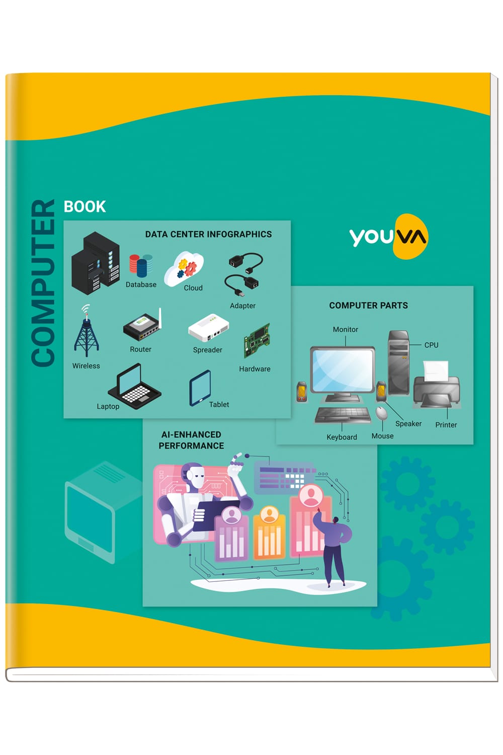Navneet Youva | Computer Practical Book | 21.5 x 26.5 cm | Hard Bound | 1 Ruled / 1 Plain | 96 Pages