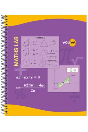 Navneet Youva | Spiral Bound Maths Laboratory Book | 21.5?26.5 cm | 1Ruled / 1Plain | 64 Pages