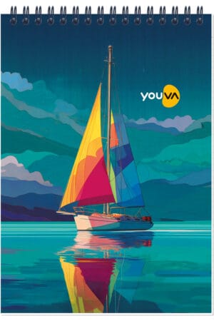 Navneet Youva | My Notes Top Wiro Bound Notebook | (A5) 14.8 x 21 cm | Single Line | 160 Pages