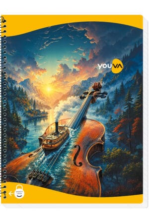 Navneet Youva | Spiral Notebook | Jumbo 18 x 24 cm | Single Line | 200 Pages