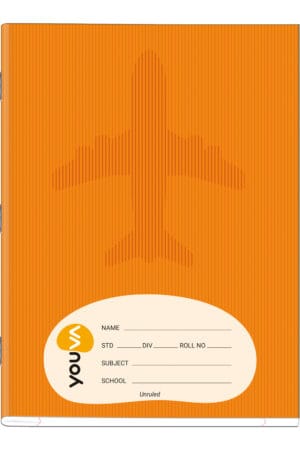 Navneet Youva | Brown Soft Bound Notebook | Jumbo Size 18 x 24 cm |Unruled | 92 Pages