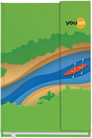 Navneet Youva | My Notes Case Bound Notebook Magnetic | A6 10.5 x 1 4.8 cm | Single Line | 160 Pages