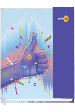 Navneet Youva | My Notes Case Bound Notebook Magnetic | (Jum) 18 x 24 cm | Single Line | 192 Pages