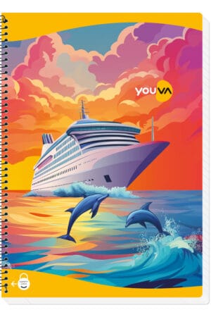 Navneet Youva | Spiral Notebook | (A4) 21 x 29.7 cm | Single Line | 500 Pages