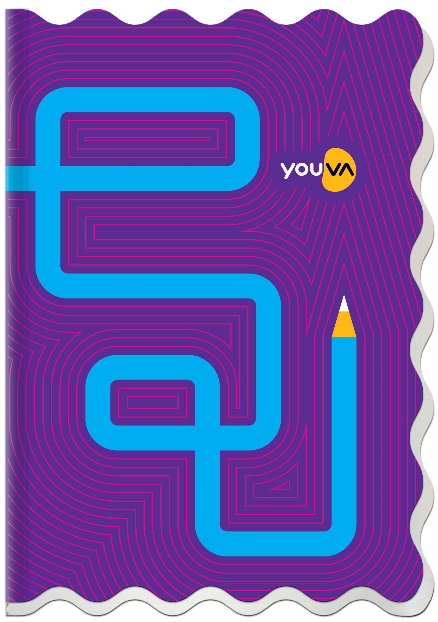 Navneet Youva | Soft Bound Notebook | 14.8 x 21 cm | Single Line | 160 Pages | Waves