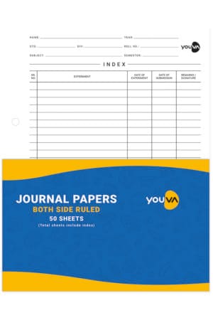 Navneet Youva | Journal Papers | 22 X 28 cm | Both Sides Ruled | 50 Sheets