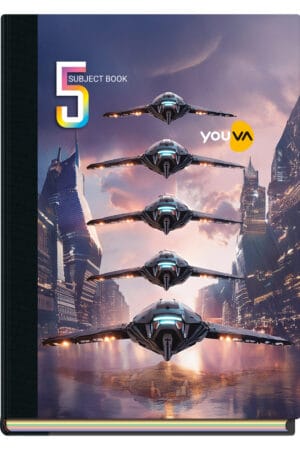 Navneet Youva | Case Bound 5 Subject Book | 18.5 X 24.7 cm | Unruled | 400 Pages