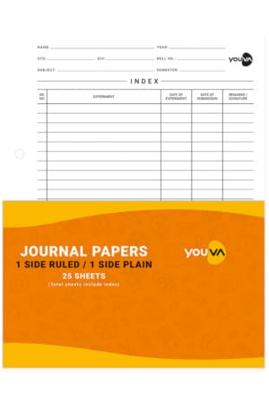 Navneet Youva | Journal Papers | 22 X 28 cm | 1Side Ruled /1 Side Plain | 25 Sheets
