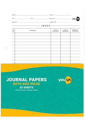 Navneet Youva | Journal Papers | 22 X 28 cm | Both Side Ruled | 25 Sheets